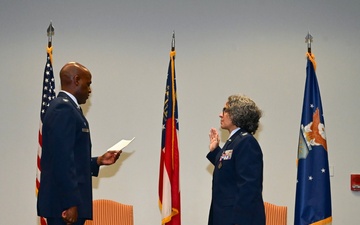 Miller promotes to colonel at the 165th Airlift Wing