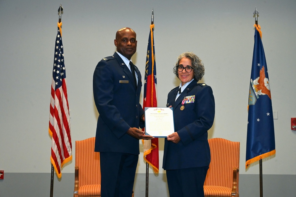 Meritorious Service Medal awarded to Miller during promotion to colonel