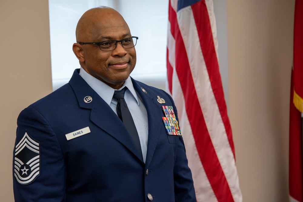 Senior Master Sgt. Jeffery Gaines Promoted to Chief Master Sgt.