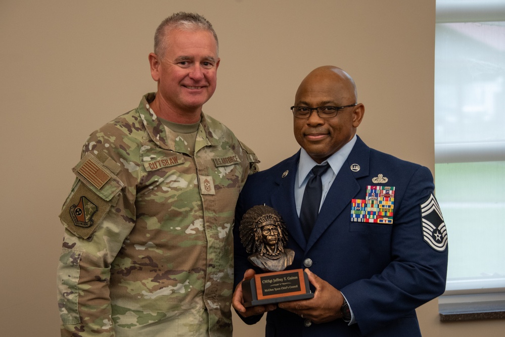 Senior Master Sgt. Jeffery Gaines Promoted to Chief Master Sgt.