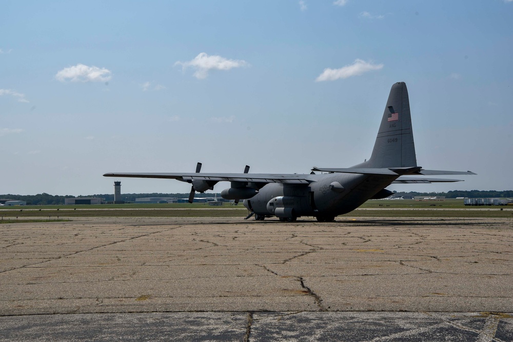 Total Force Airmen arrive at Battle Creek ANGB in support of Exercise Northern Strike 25-2