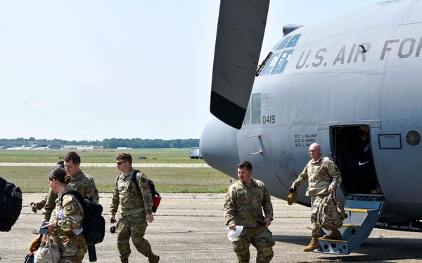 Total Force Airmen arrive at Battle Creek ANGB in support of Exercise Northern Strike 25-2