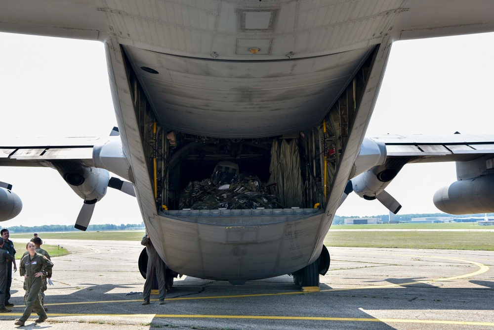 Total Force Airmen arrive at Battle Creek ANGB in support of Exercise Northern Strike 25-2