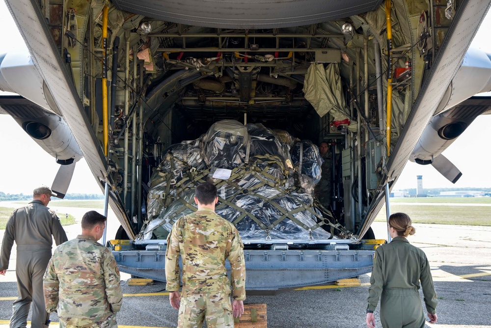 Total Force Airmen arrive at Battle Creek ANGB in support of Exercise Northern Strike 25-2