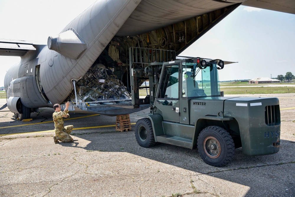 Total Force Airmen arrive at Battle Creek ANGB in support of Exercise Northern Strike 25-2