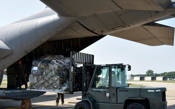 Total Force Airmen arrive at Battle Creek ANGB in support of Exercise Northern Strike 25-2