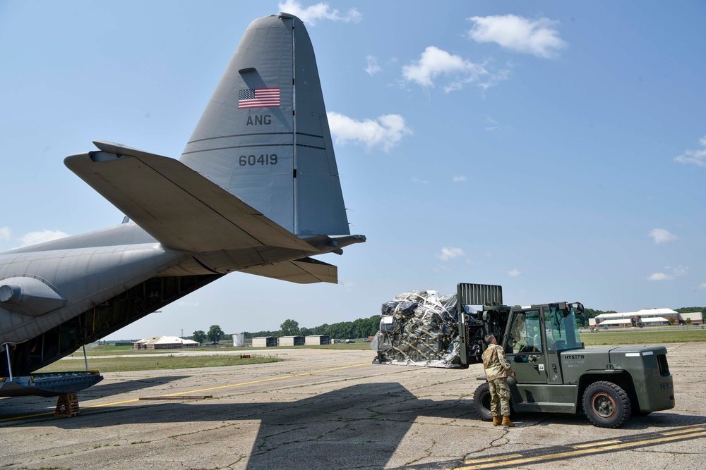 Total Force Airmen arrive at Battle Creek ANGB in support of Exercise Northern Strike 25-2