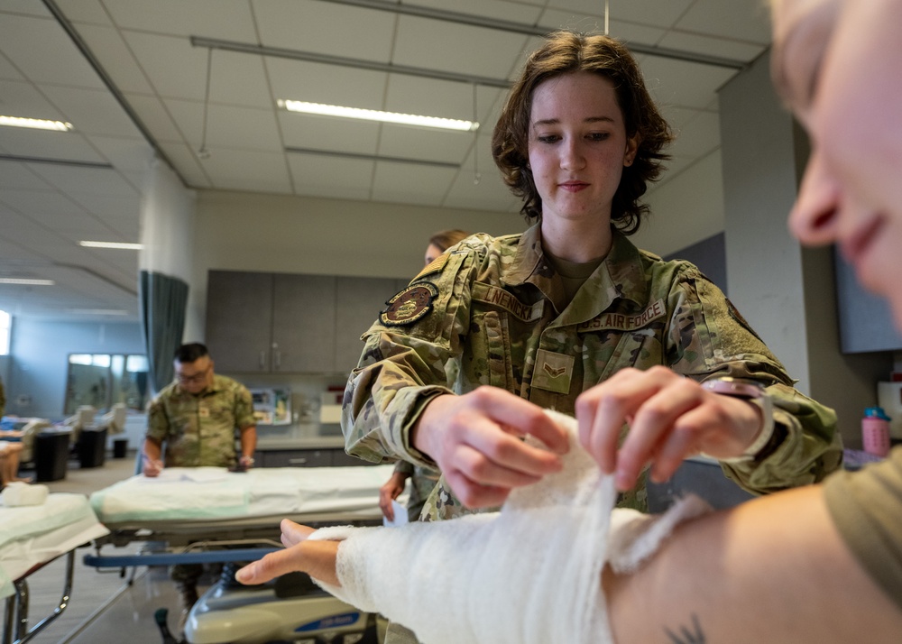 WSU Nursing Program lends helping hands to train 141st ANG troops