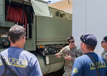 Hawaii Army National Guard provides ground support to Honolulu Fire Department during red flag fire warnings
