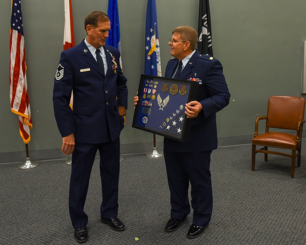 MSGT Brooks retires from the US Air Force