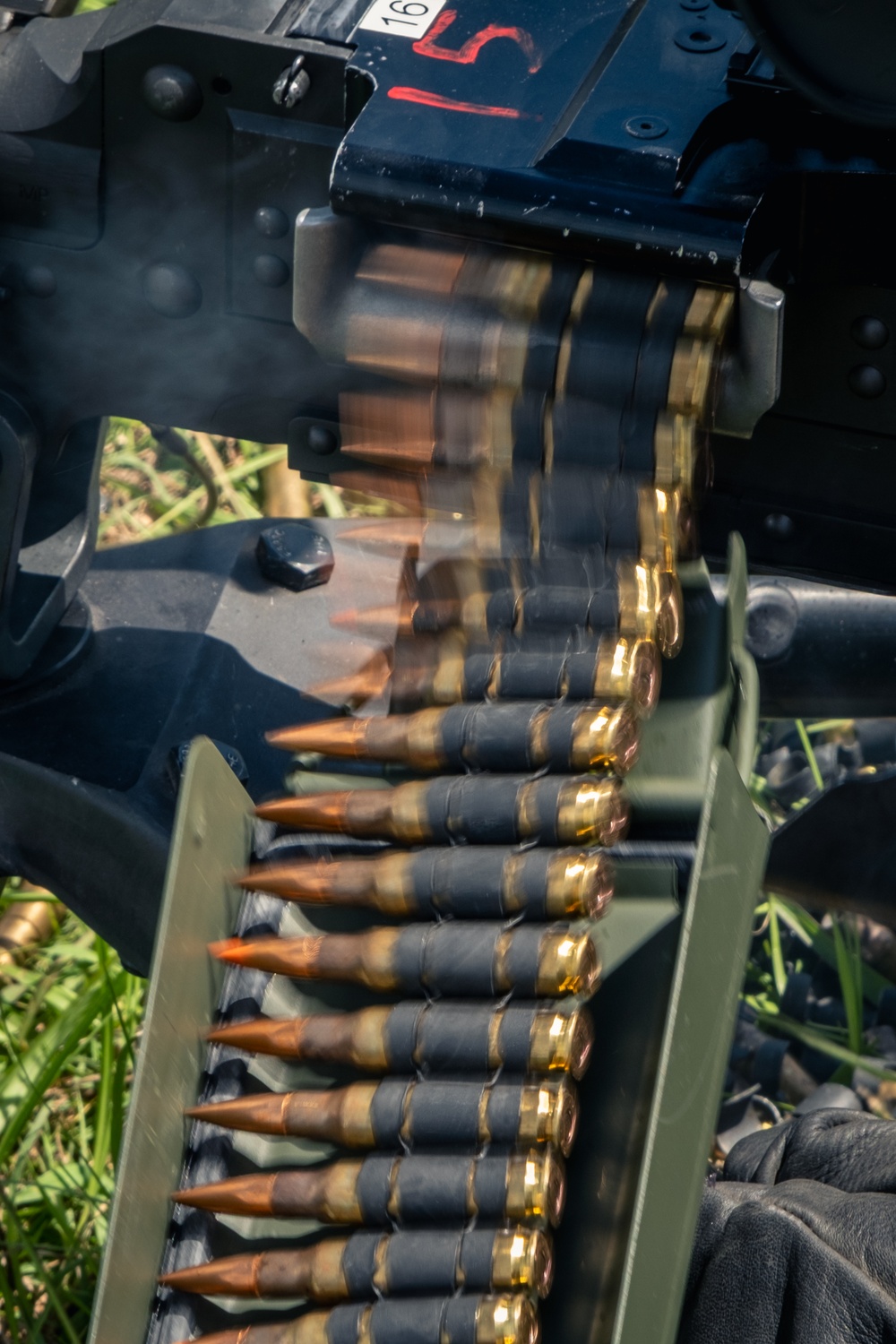 U.S. Marines Conduct a M240B Machine Gun Live-Fire Range