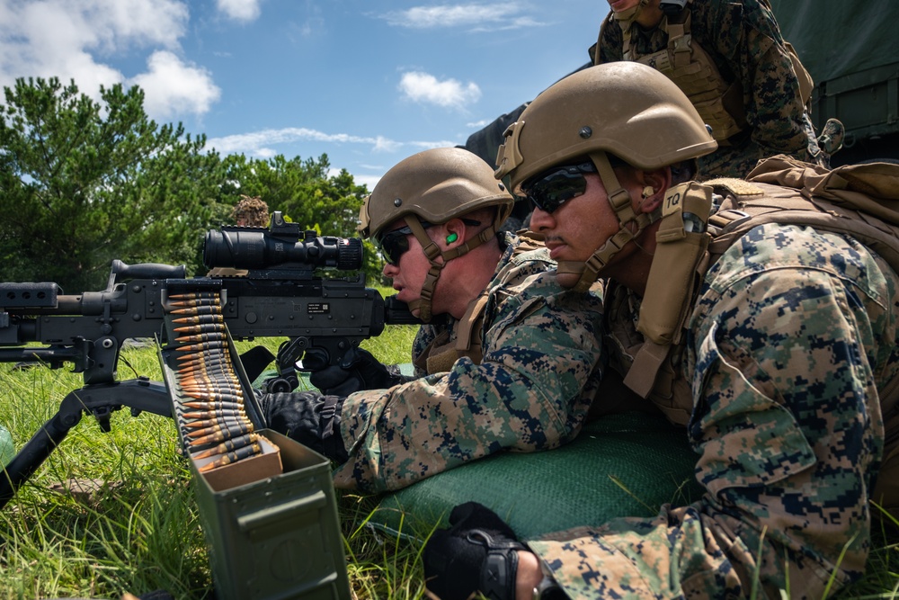 U.S. Marines Conduct a M240B Machine Gun Live-Fire Range