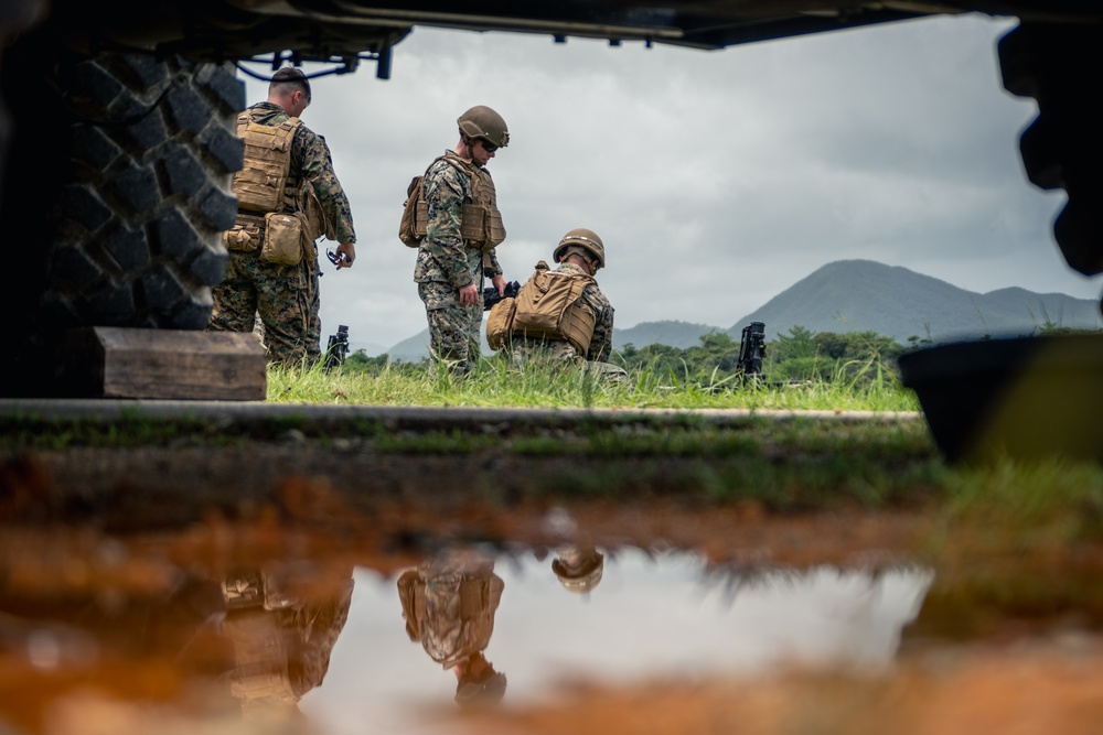U.S. Marines Conduct a M240B Machine Gun Live-Fire Range