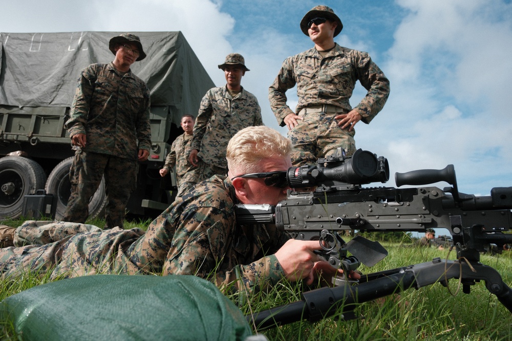 U.S. Marines Conduct a M240B Machine Gun Live-Fire Range