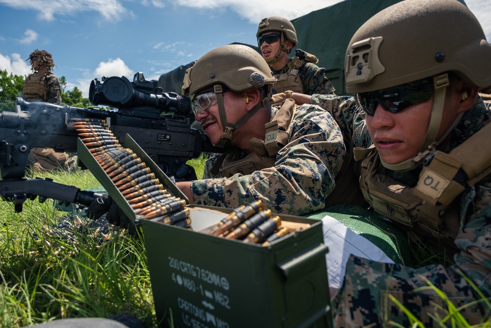 U.S. Marines Conduct a M240B Machine Gun Live-Fire Range