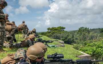 U.S. Marines Conduct a M240B Machine Gun Live-Fire Range