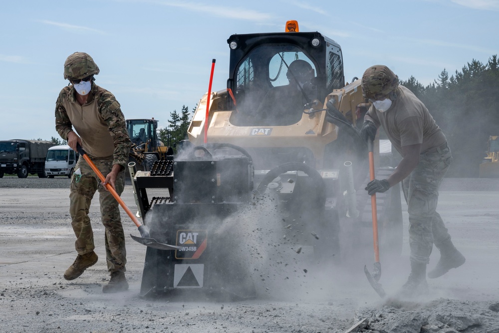 Air Force,  JASDF conduct bilateral rapid airfield damage repair exercise