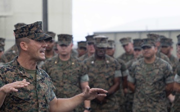 MASS-2 leadership talks to Marines, addresses resiliency, grit, determination