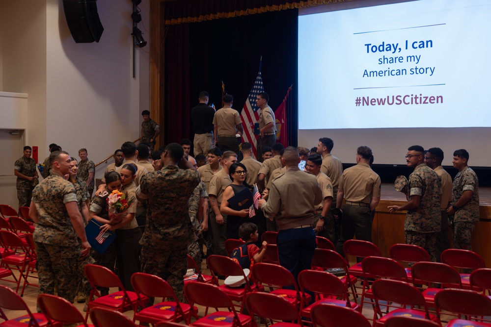 Camp Foster hosts naturalization ceremony for new U.S. Citizens