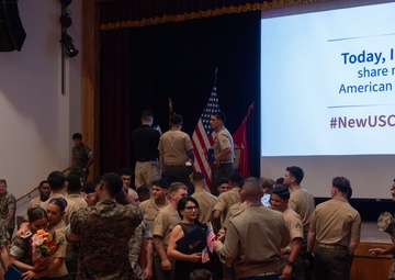 Camp Foster hosts naturalization ceremony for new U.S. Citizens