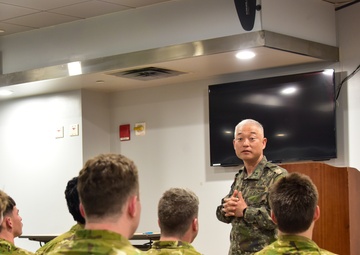 The New Zealand Defense Force arrives at Osan Air Force Base, South Korea.