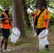 Sailors and Marines volunteer to pick up litter at Green Lake Park