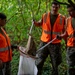 Sailors and Marines volunteer to pick up litter at Green Lake Park