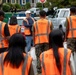 Sailors and Marines volunteer to pick up litter at Green Lake Park