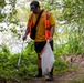 Sailors and Marines volunteer to pick up litter at Green Lake Park