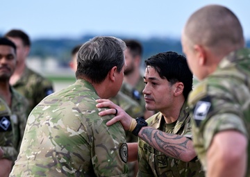 The New Zealand Defense Force arrives at Osan Air Force Base, South Korea.