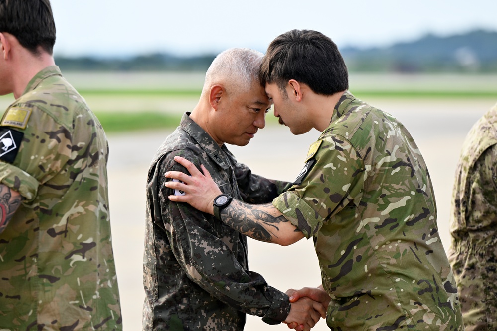 The New Zealand Defense Force arrives at Osan Air Force Base, South Korea.