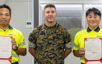 Local Okinawan Contractors Receives Letter of Appreciation