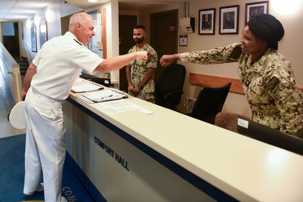 Shore Boss Inspects Barracks at NSA Bethesda, Reaffirms Commitment to Sailor Quality of Service
