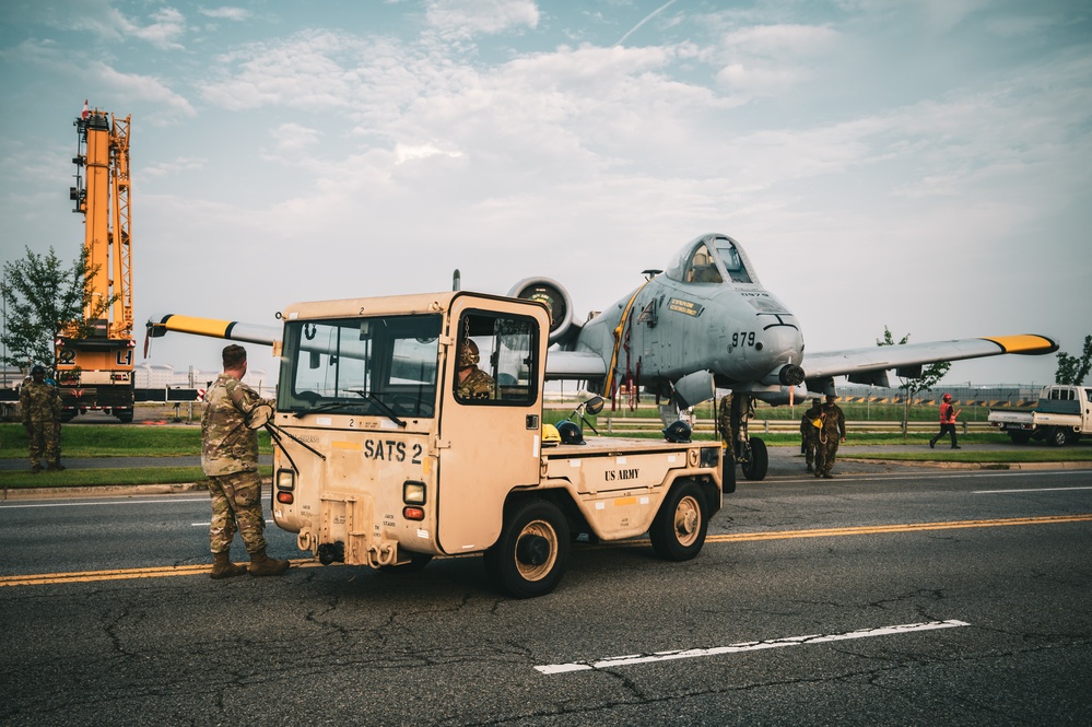 A-10 Thunderbolt II Roundabout Installation