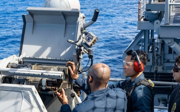 USS America (LHA 6) Conducts Live Fire Exercise