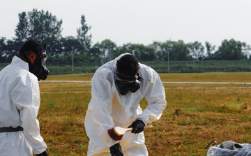 2ID condutcts Aircraft Decontamination training on Camp Humphreys.