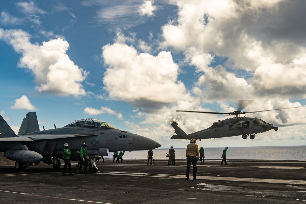 George Washington Conducts Flight Operations