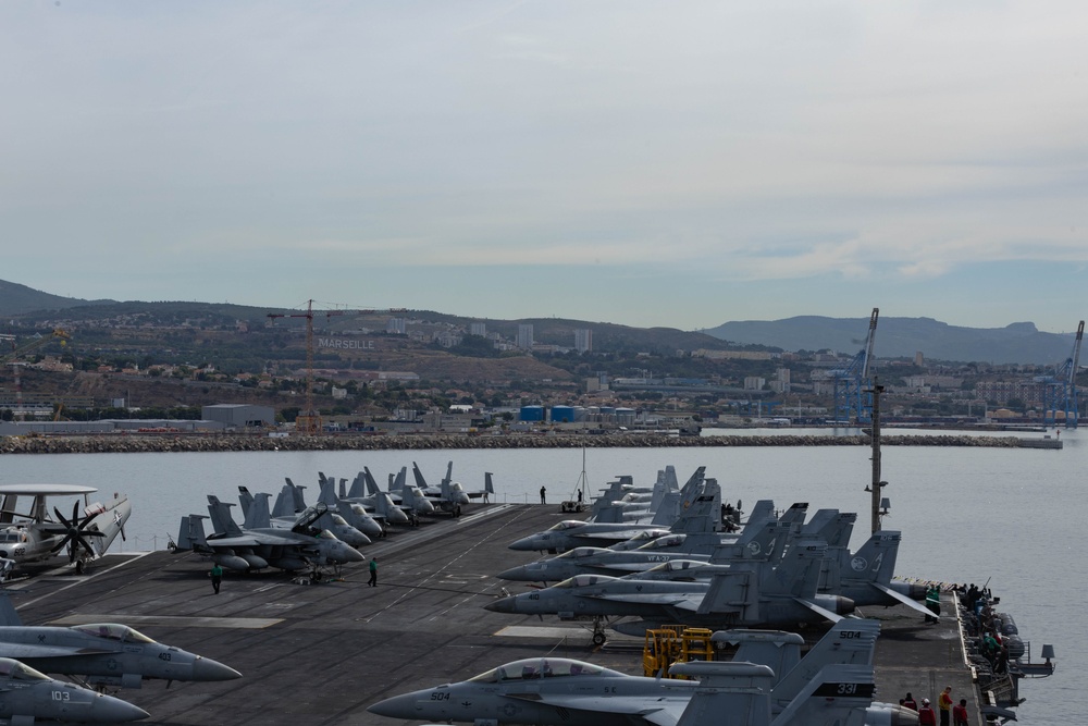 USS Gerald R. Ford (CVN 78) Arrives in Marseille, France