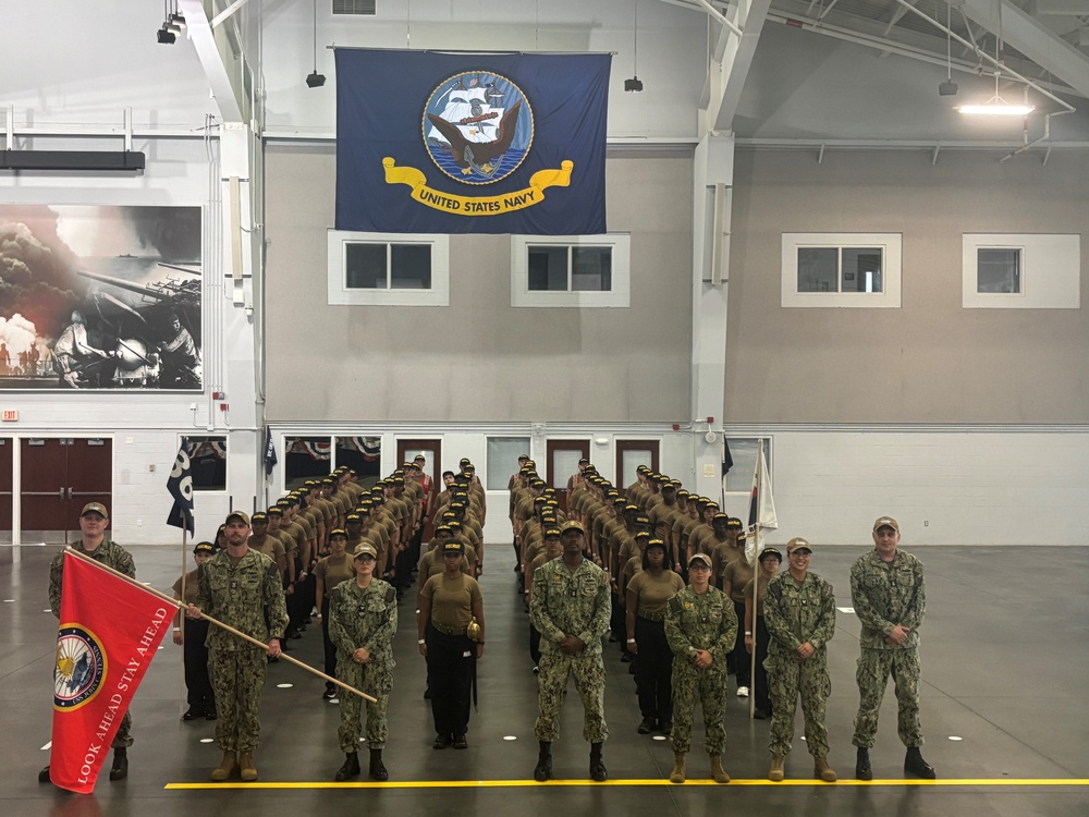 USS John C. Stennis Sponsors Recruit Division