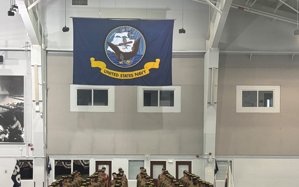 USS John C. Stennis Sponsors Recruit Division