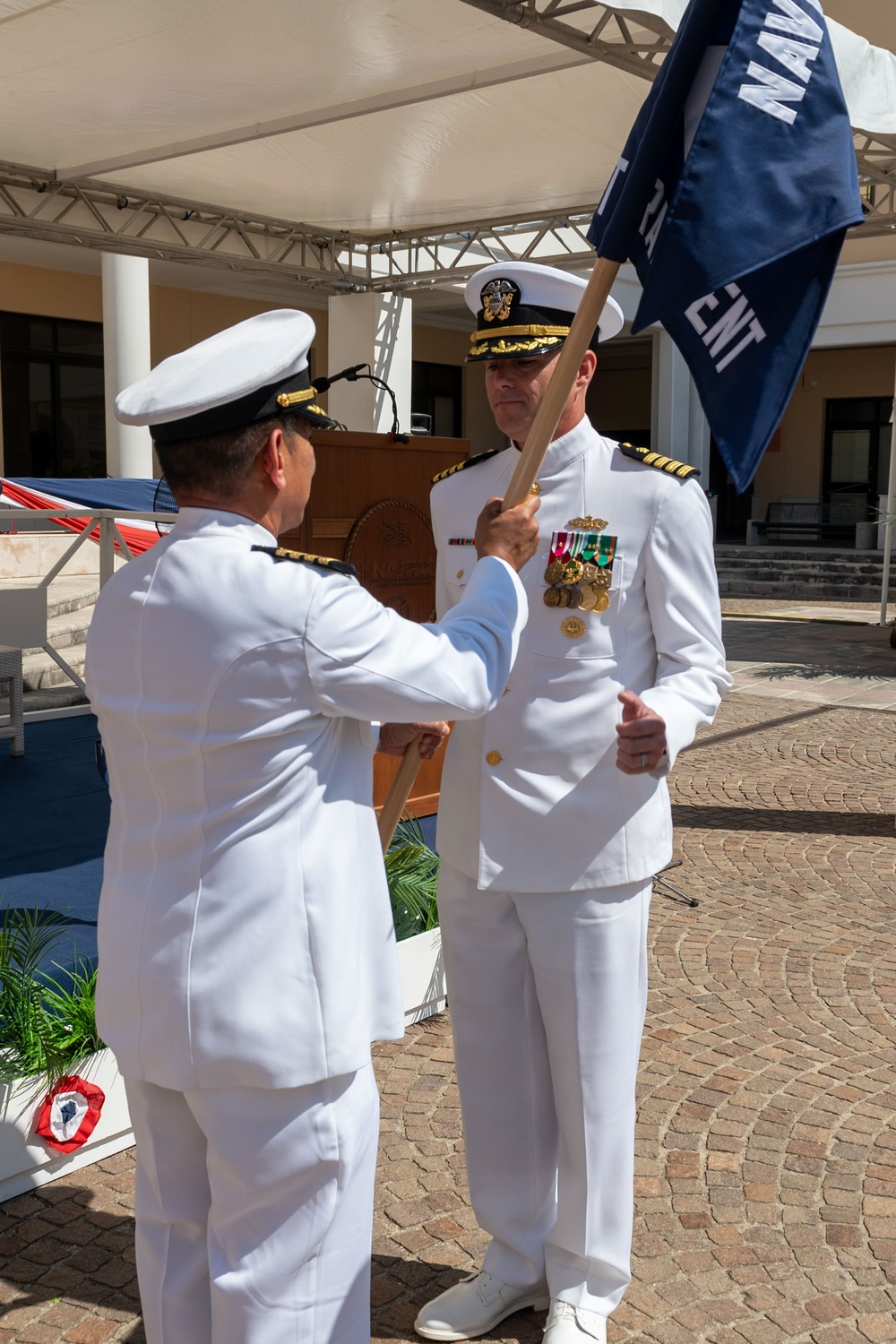 Olsen Takes Command of NAVFAC EURAFCENT, Emphasizes Collaboration, Innovation
