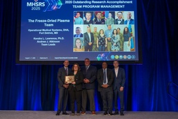 Operational Medical Systems team recognized for outstanding program management of key blood product during DOD health symposium in Florida