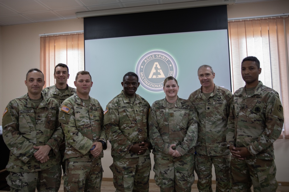 122nd and 560th Soldiers Coordinate Operations at Agile Spirit 25
