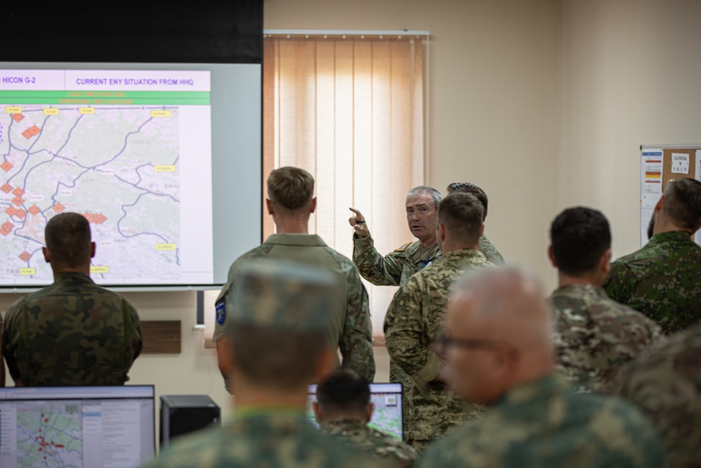 Division Commander Leads Multinational CUB Brief at Agile Spirit 25