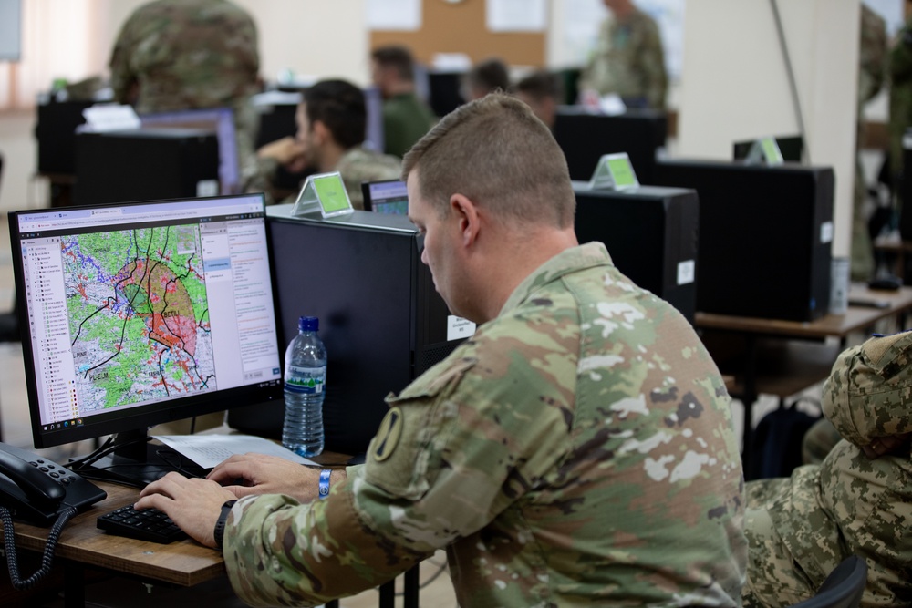 U.S. Fires Officer Synchronizes Targeting Efforts During Agile Spirit 25