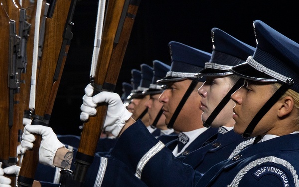 Air Force Drill Team performs at 75th Edinburgh Tattoo