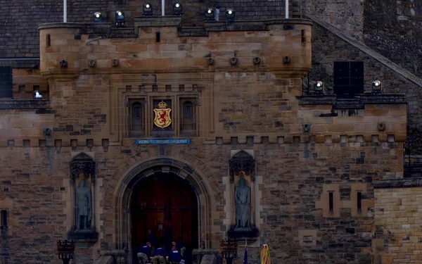 Air Force Drill Team rehearses for 75th Edinburgh Tattoo