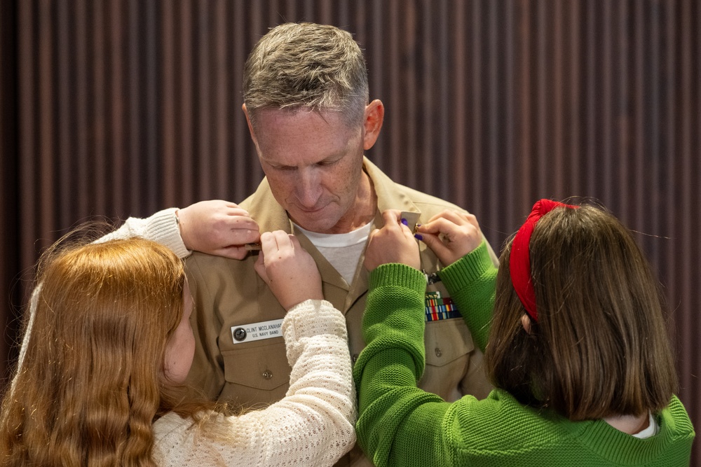 Bandmaster promoted to lieutenant commander