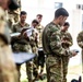 Mission briefing ahead of air assault mission