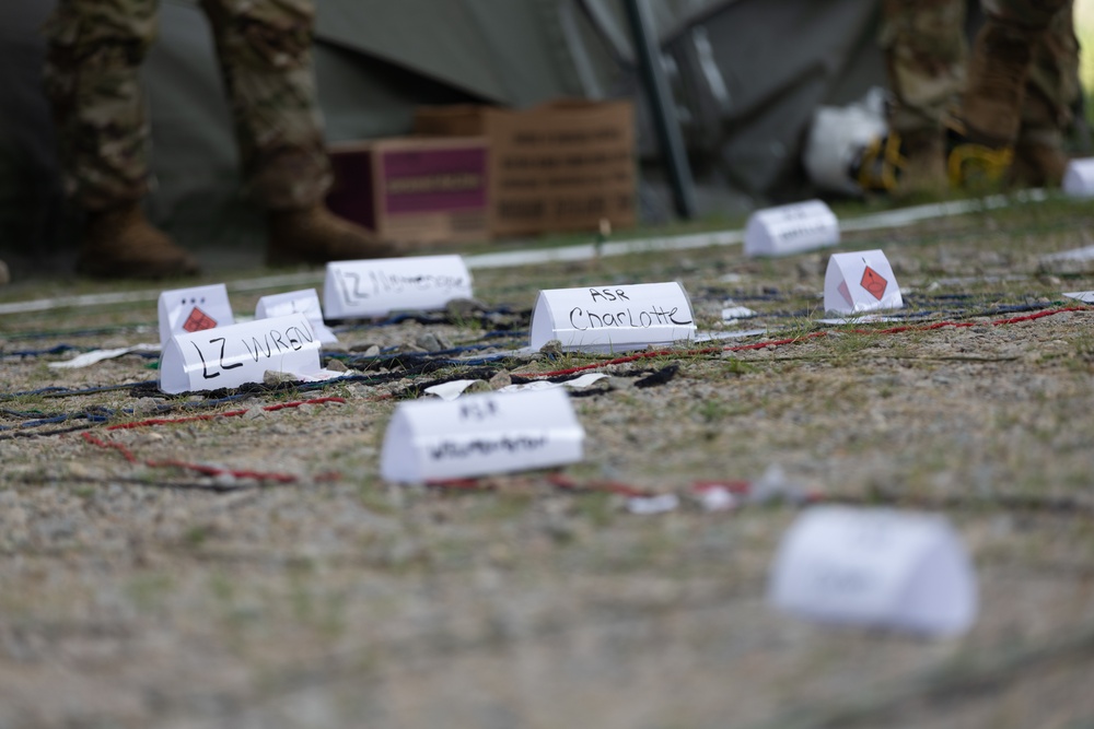 Mission briefing ahead of air assault mission